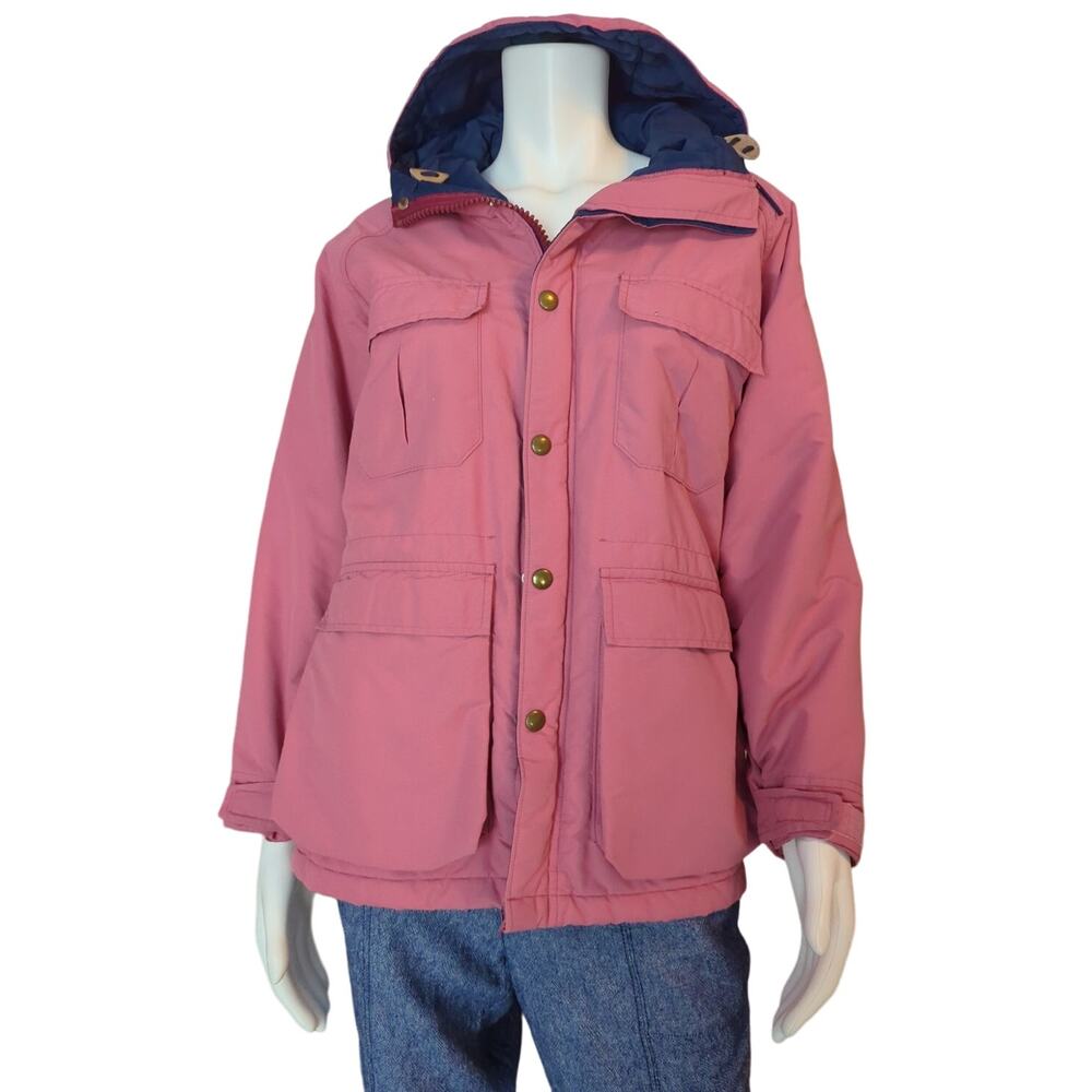 Woolrich Winter Parka w/ Hood Multiple Pockets Desert Rose Vintage Style 2329 Sm
